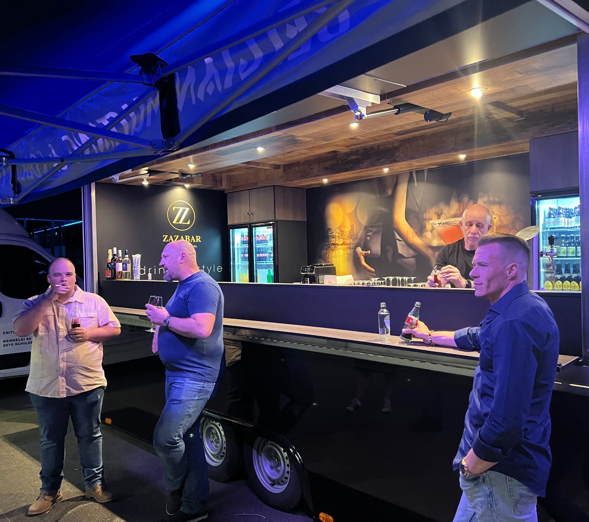 Mobiele bar festival feest